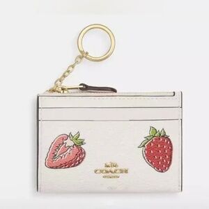 Coach Strawberry Card Holder 🍓💳